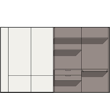 Une chambre d’hôtel sous le signe de la praticité - dessin technique