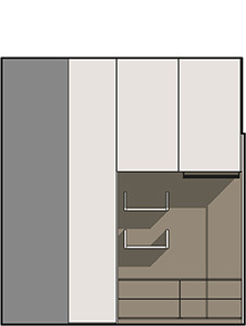 Organizar el espacio al máximo - dibujo técnico