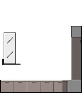 Une entrée fonctionnelle et polyvalente - dessin technique