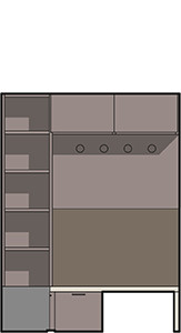 Une entrée fonctionnelle et polyvalente - dessin technique