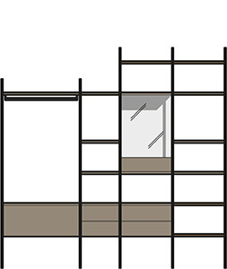 Interior design packed with function - technical drawing