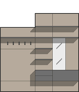A home for everything - technical drawing