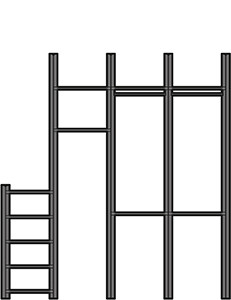 Una lavanderia discreta - disegno tecnico
