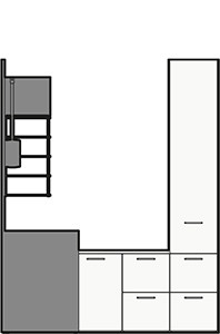 Optimiza los ambientes de servicio - dibujo técnico