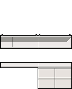 Comodidad de uso en un espacio reducido - dibujo técnico