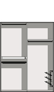Comodidad de uso en un espacio reducido - dibujo técnico