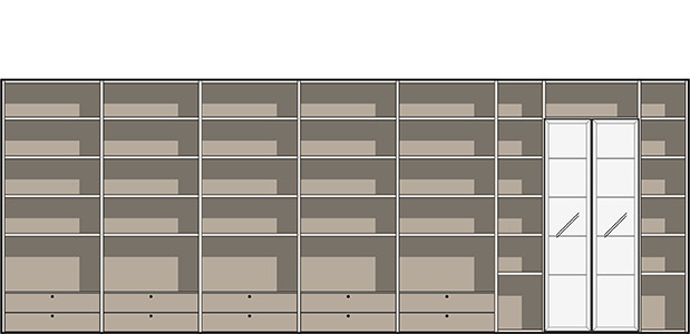 Sfruttare al meglio lo spazio espositivo - disegno tecnico