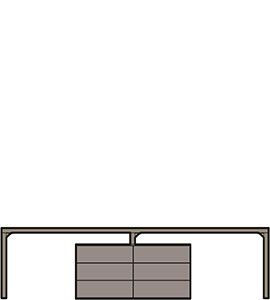 Modular units that add a decorative touch - technical drawing