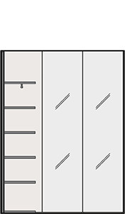 Modular units that add a decorative touch - technical drawing