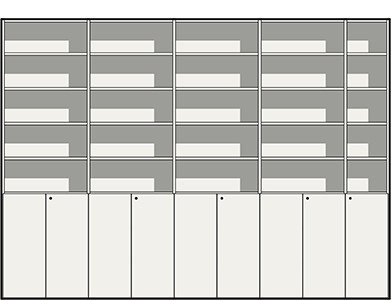 Una reception accogliente - disegno tecnico