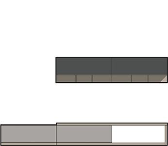 Elegant, practical style - technical drawing