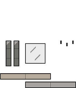Elegant, practical style - technical drawing