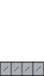 Making the most of the room's features - technical drawing