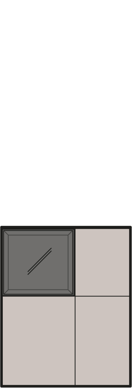 A configuration light in feel but big in character - technical drawing