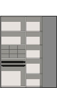 Organizar la zona de la despensa - dibujo técnico