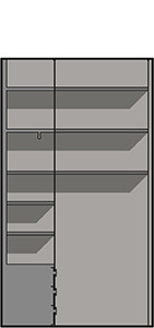 Zweckmäßig und unauffällig - Technische Zeichnung