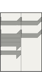 Vielseitig nutzbare Abstellräume - Technische Zeichnung