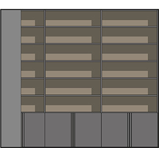 Soluzioni di carattere per l’ufficio - disegno tecnico