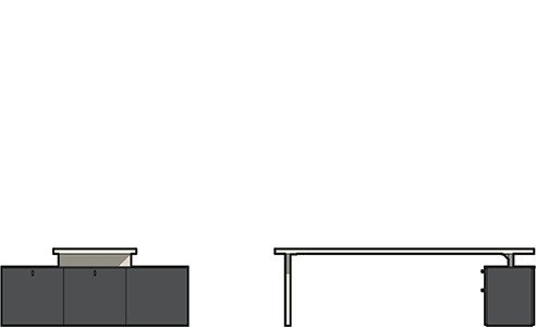 Progettare un ufficio contemporaneo - disegno tecnico