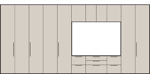 Un ufficio dinamico e versatile - disegno tecnico