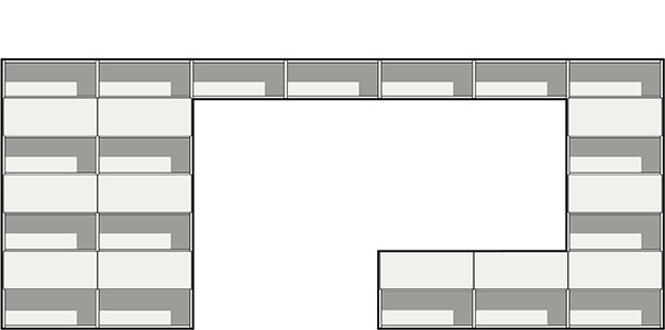 Un ufficio dinamico e condiviso - disegno tecnico