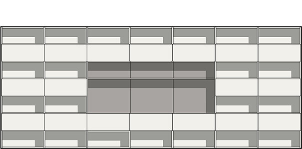 Un ufficio dinamico e condiviso - disegno tecnico