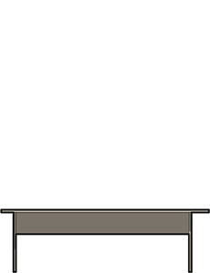 Un ufficio dallo stile contemporaneo - disegno tecnico