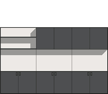 Un espace adapt&eacute; pour une pause - dessin technique