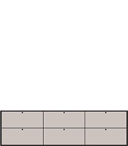A comfortable, organized waiting room - technical drawing