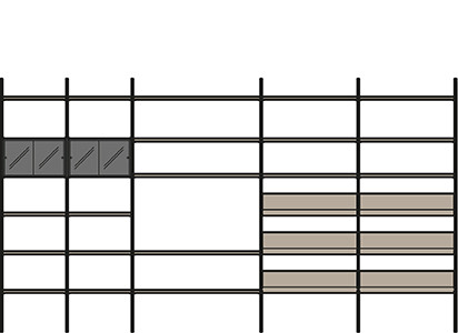 Flexible shared spaces  - technical drawing