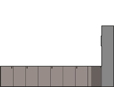 A dynamic, optimized interior - technical drawing